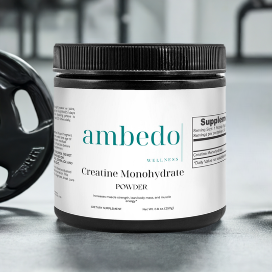 Container of Creatine Monohydrate Powder with a scoop, highlighting its benefits for enhanced athletic performance and accelerated muscle growth.