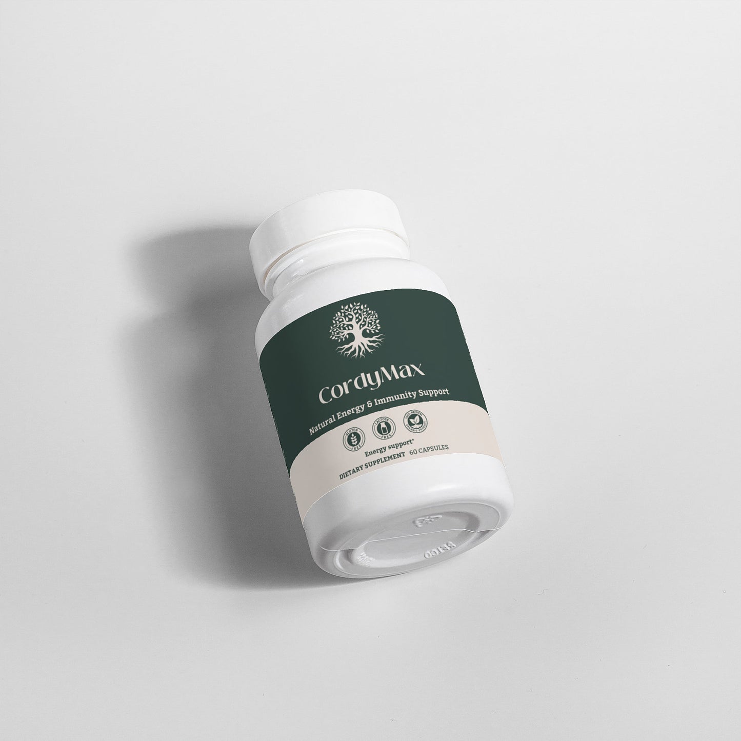 Vegan-friendly Cordyceps mushroom capsules with natural ingredients for enhanced wellness