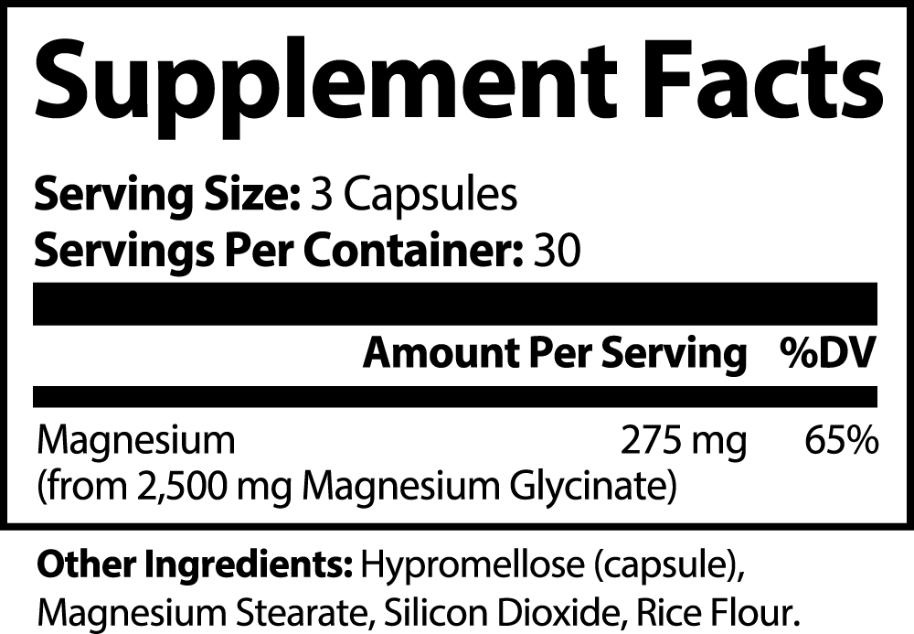 Clear usage instructions for MagnesiumEase Glycinate Complex, emphasizing recommended daily intake and guidelines.