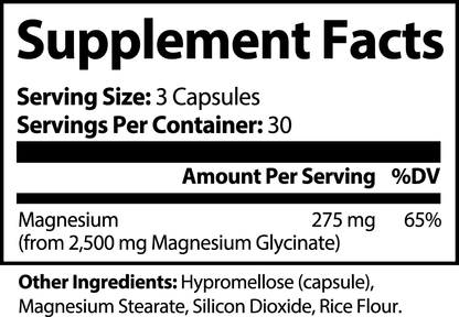 Clear usage instructions for MagnesiumEase Glycinate Complex, emphasizing recommended daily intake and guidelines.