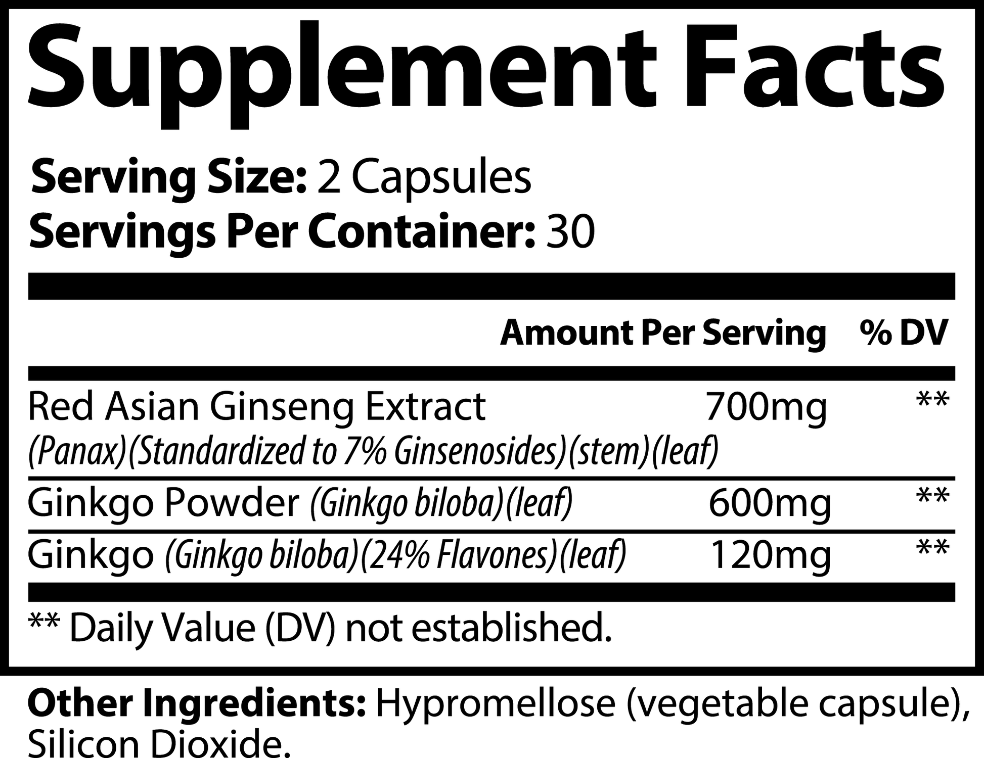 MindVital Ginkgo & Ginseng Complex capsules promoting memory, mental clarity, and natural energy support for holistic health.