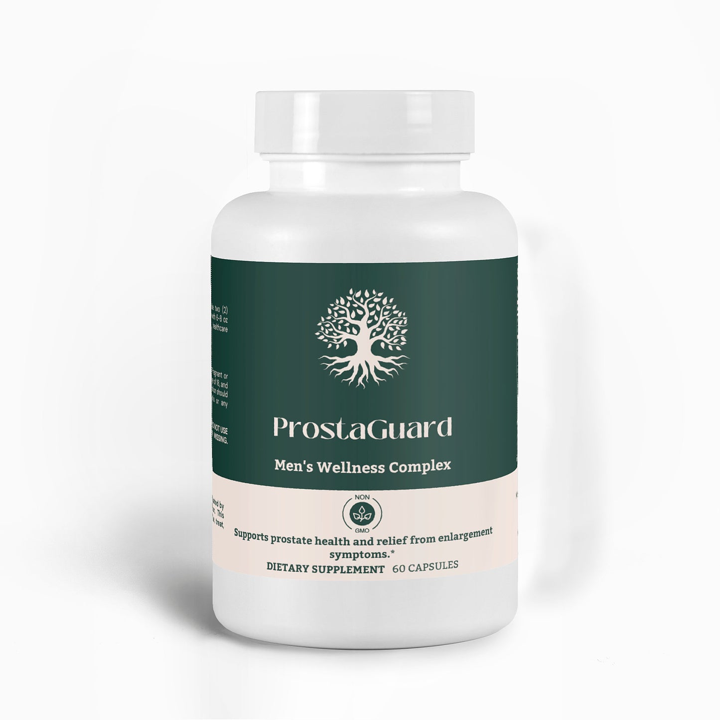 ProstaGuard Men’s Wellness Complex supplement bottle front view featuring premium prostate health support for men.