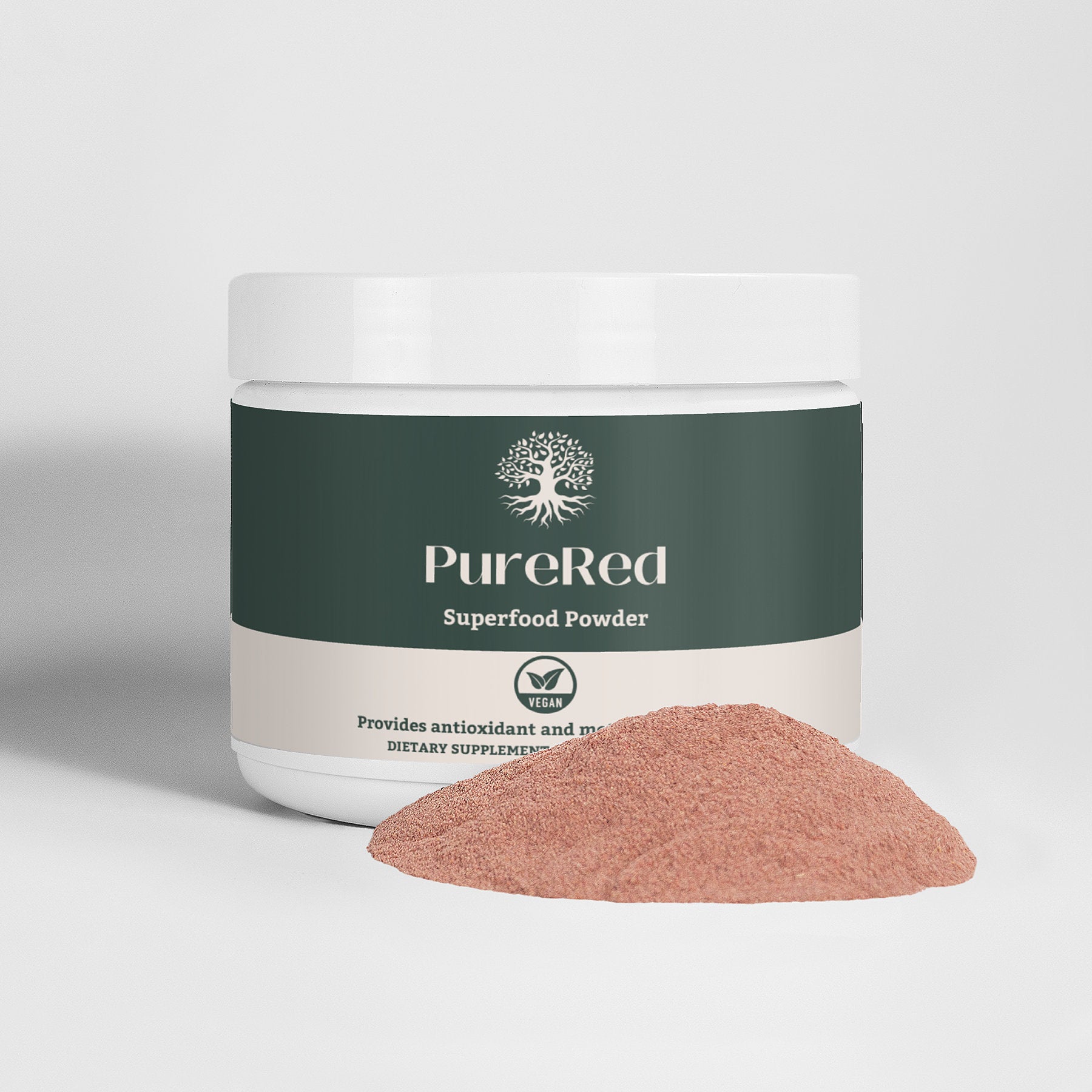 Lifestyle image of PureRed Superfood Powder being enjoyed as part of a healthy daily routine for overall wellness.