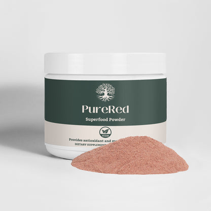 Lifestyle image of PureRed Superfood Powder being enjoyed as part of a healthy daily routine for overall wellness.